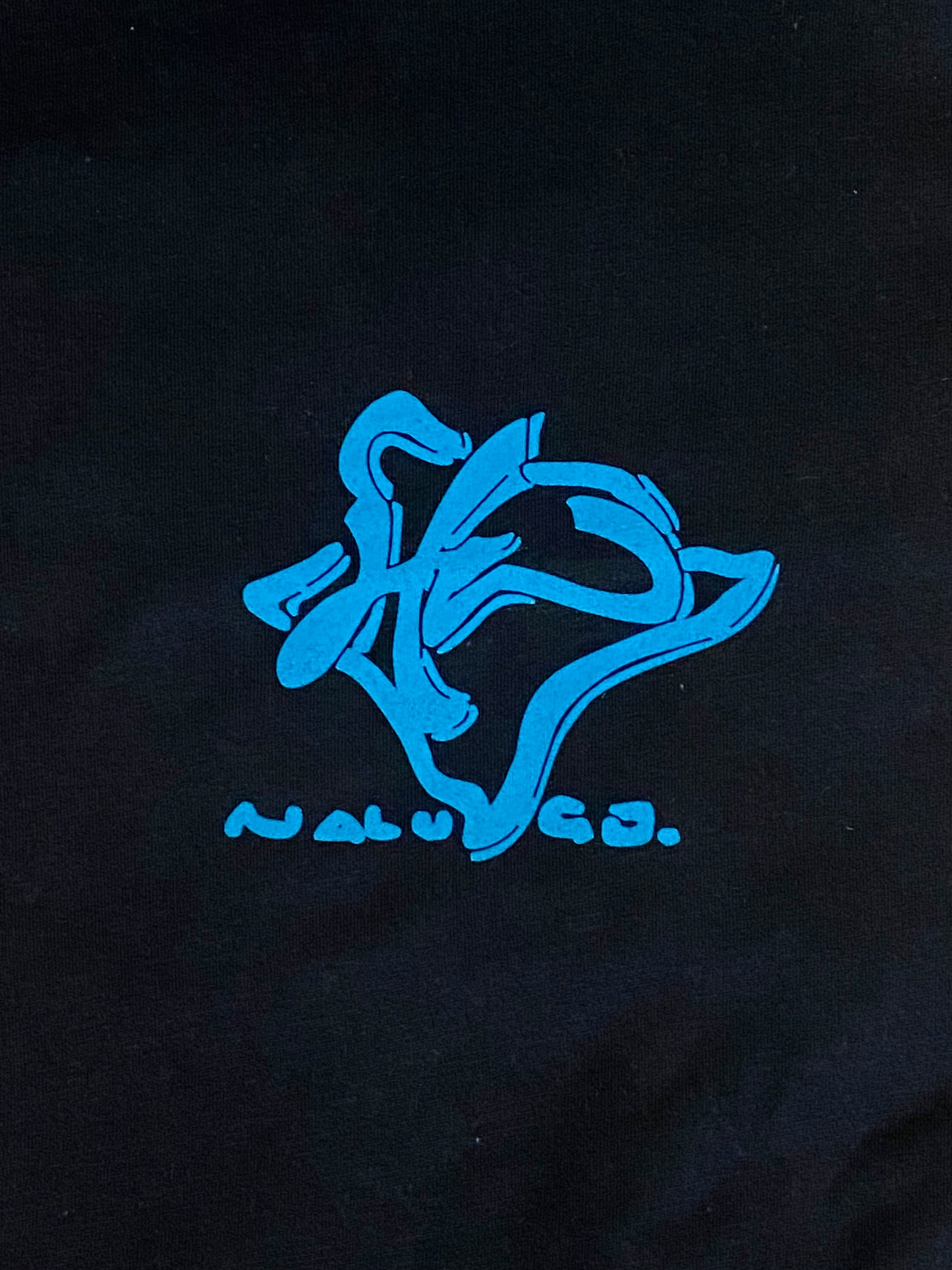 Tri Blend Tee Black w/Turquoise